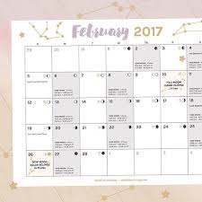 February 2017 Moon Calendar Discover Your Luckiest Days Of