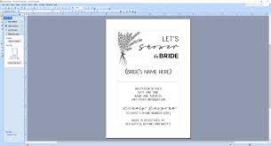 How To Make Wedding Invitations On Microsoft Publisher Microsoft Publisher Bridal Shower Invitations Diy Invitations