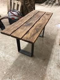 Gartentisch holz massiv rustikal elegant. Altholz Stil Antik Rustikal Balken Bohle Eiche Geolt Massivholz 80x30x3cm Eiche Rustikal Altholz Altholz Tischplatte