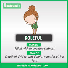 Meaning Of Doleful Good Vocabulary Words English Vocabulary Words Learn English Words