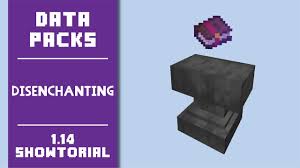 Disenchanting Data Pack Showcase Tutorial Minecraft 1 14 1 16 Youtube