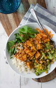 Peanut Tofu Buddha Bowl Video Delish Knowledge Recipe Vegetarian Lunch Healthy Recipes Tofu Recipes