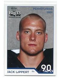 JACK LIPPERT 2009 Big 33 Pennsylvania High School card PITT PANTHERS