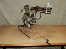 Toolkraft 10 Inch Radial Arm Saw 4400 Rpm 2 1 4 Hp 4025 Vintage Used Carpinteria