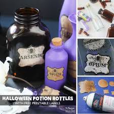 #horror #halloween #halloween decorations #potion bottle #magic potion. Diy Halloween Potion Bottles W Free Printable Labels The Soccer Mom Blog