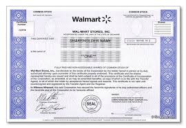 Buy Walmart Stock One Share Unique Gift Idea In 2020 Stock Certificates Walmart Stock Stock Gifts