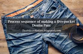 Process Sequence Of Making A Denim Pant Sewing Flow Chart