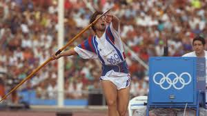 «world record in javelin throw! Zelezny Sets New Javelin Record On Way To Gold Olympic News