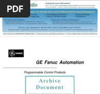 GE Fanuc Series Six Install Maintenance Manual | PDF ...