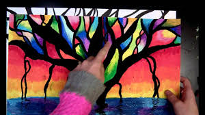 Banyan Tree Tree Painting Oil Pastel Tree Art