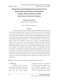 Pernahkah para ibu merenungkan sejauh mana peranan yang mereka mainkan akan berpengaruh dalam perjalanan hidup si anak? Http Ispijateng Org Wp Content Uploads 2016 05 Peran Ibu Dalam Pendidikan Keluarga Untuk Mendukung Keberhasilan Pendidikan Formal Anak Di Sekolah Dasar Studi Kasus Di Kelurahan Gilingan Sarafuddin Dan Jumanto Pdf