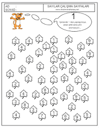 1 Rakami Boyama Ile Ilgili Gorsel Sonucu Okul 5 Duyu Okuloncesi Okul Oncesi Calisma Cizelgeleri