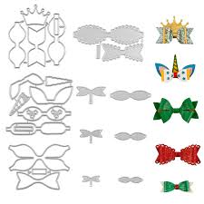 I can't wait to try more of my folders. 6 Set Bow Tie Cutting Dies Unicorn Bows Die Cuts Die Stencil For Hair Bows Card Making Diy Bow Craft And Gift Wrapping Buy Online In Belize At Belize Desertcart Com Productid 172176175