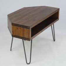 Vintage Retro Corner Tv Stand W Metal Hairpin Legs Solid Etsy In 2020 Corner Tv Stand Wood Corner Tv Stand Corner Tv Cabinets