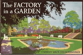 The Factory In A Garden Cadbury Bournville Booklet Cover C1925 Bournville Travel Posters Vintage Travel Posters