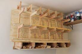 Innovative Diy Wall Mount Lumber Rack For Boards And Sheet Goods Gadgets And Grain Lumber Storage Lumber Rack Wood Storage Rack