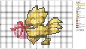 I tried to keep my stitches in the same direction this time. Chocobo Gift I By Makibird Stitching On Deviantart Cross Stitch Embroidery Cross Stitch Pokemon Cross Stitch