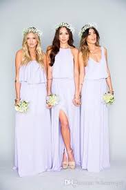 2016 Summer Beach Bohemian Bridesmaid Dresses Mixed Chiffon Split Side Custom Made Maid Of Mumu Bridesmaid Dresses Bohemian Bridesmaid Dress Bridesmaid Dresses
