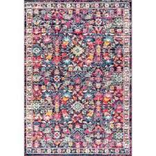 Walking across your rug crushes the fibers. Jonathan Y Modern Persian Boho Floral Multi Purple 8 Ft X 10 Ft Area Rug Mdp200a 8 The Home Depot In 2021 Yellow Area Rugs Purple Area Rugs Area Rugs