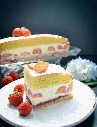 Kasesahnetorte Schnitten Mit Erdbeeren Rezept Kuchen Und Torten Rezepte Kase Sahne Torte Kase Sahne Kuchen