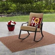 Mainstays Forest Hills Outdoor Rocking Chair Reversible Red Stripe Walmart Com Outdoor Rocking Chairs Outdoor Chairs Rocking Chair