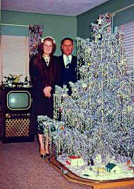Aluminum christmas trees were all the rage in the late 1950s and 1960s. Aluminum Christmas Tree The Pom Pom Sparkler Posts Facebook
