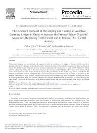 Dental public health competencies for the 21st century latest news more news. Pdf The Research Proposal Of Developing And Testing An Adaptive Learning System In Order To Increase The Primary School Students Awareness Regarding Teeth Health And To Reduce Their Dental Anxiety