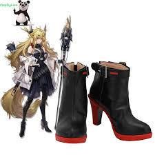 Cosplaylove Arknights Leizi Black Cosplay Shoes Long Boots Leather Custom  Made - Shoes - AliExpress