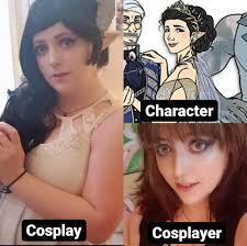 Vex'ahlia cosplay and Dalen's Closet wedding dress look