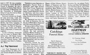 A.J. "Pop" Hammond's obituary