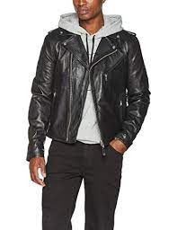 Schott Nyc Men S Biker Leather Long Sleeve Jacket Black Https Www Amazon Co Uk Dp B00aaqrdke Men S Leather Jacket Leather Jacket Men Long Sleeves Jacket