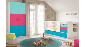 Lit compact bébé (70x140) comprenant : Chambre De Bebe Complete Avec Lit Evolutif Glicerio So Nuit