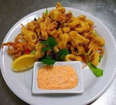 Deep Fried Calamari Appetizer With Dipping Sauce Appetizer Recipes Fried Calamari Calamari Recipes