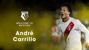 Según france football, al hilal de andré carrillo está buscando al entrenador lucien favre. Peru S Andre Carrillo Joins Watford On Season Long Loan News Andina Peru News Agency