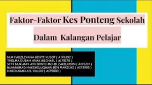 Bahan ini akan bereaksi secara langsung dengan air kemudian menimbulkan gelembung, yang jadi pertanda sedang ada proses penghancuran benda seperti. Punca Dan Langkah Menangani Gejala Ponteng Dalam Kalangan Pelajar Resep Kuini