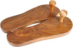 Khadau Wooden Sandals For Auspicious Occassions Wooden Sandals Wooden Shoes Sandals
