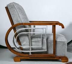 With a simplistic structure composed of clean, smooth lines, our recliner offers a modern touch in any home. Pair Of Mid Century Modern Art Deco Style Lounge Theater Chairs 1st Source Consignment
