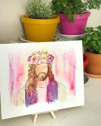 Carly White Artist Happy Ist On Instagram I Ve Been Hesitant To Share This Painting For A Long Time Like 7 Month O Happy Day Jesus Drawings Jesus Painting