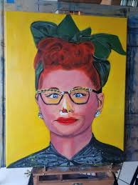 Handpainted I Love Lucy portraits Handmade Paintings