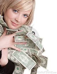 Woman Holding Money Stock Photos Women Stock Photos Woman