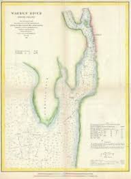 details about 1866 u s coast survey map or chart of the warren river rhode island