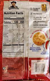 Oats are rich in oxidants and cotain soluble fiber (beta glucan). Sweet Spicy Chili Rice Crisps Sweet Spicy Chili Quaker Oats 30g 86g