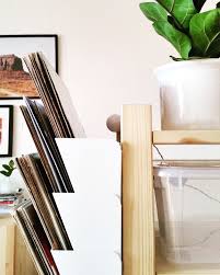 Use Ikea Wall Magazine Rack Kvissle To Store Your Vinyl Records
