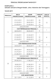 Takwim cuti sekolah 2019 untuk negeri kedah, johor, kelantan dan terengganu. Cuti Umum 2019 Kedah Takwim Cuti Sekolah 2020 Senarai Cuti Umum Dan Cuti Perayaan Di Malaysia Semua Tarikh Cuti Ini Adalah Tertakluk Kepada Perubahan Semasa Pada Tahun 2019 Nanti Karelosan