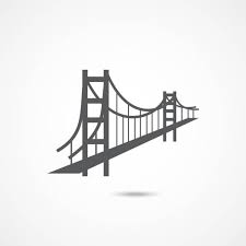 Golden Gate Bridge Icon On White Background Bridge Icon Bridge Tattoo Golden Gate Bridge Drawing
