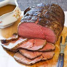 The other trick is roasting the beef on top of the pan sauce, which not only flavors the meat, but also humidifies the oven for a moist, aromatic cooking environment. How To Make The Best Roast Beef From Cook S Country Beef Recipes Top Round Roast Recipe Roast Beef Recipes