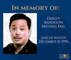 On December 21, 1996, Deputy Randolph Michael Eng and Deputy Murray  Campbell were shot while working an extra job at a restaurant. Both  deputies were transported to a hospital where Deputy Eng