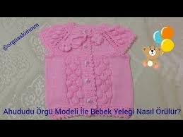 Kiz Bebekleri Icin Balon Mu Desem Mantar Mi Bebek Yelegini Hemen Orebilirsiniz Yaka Kismindan Yani Roba Kismindan Baslanan Reglan Kol Bebek Orgu Bebek Yelek