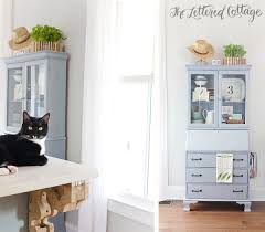 cottage kitchen update milk painted