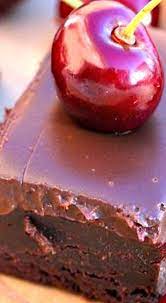Baileys Brownie With Cherry Gel And Chocolate Cherry Ganache Ricetta